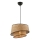 Hanglamp BARETTE 1xE27/60W/230V bruin/zwart
