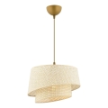 Hanglamp BARETTE 1xE27/60W/230V crème