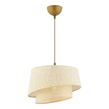 Hanglamp BARETTE 1xE27/60W/230V crème