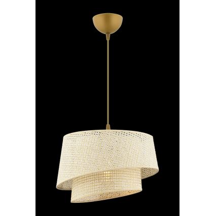 Hanglamp BARETTE 1xE27/60W/230V crème