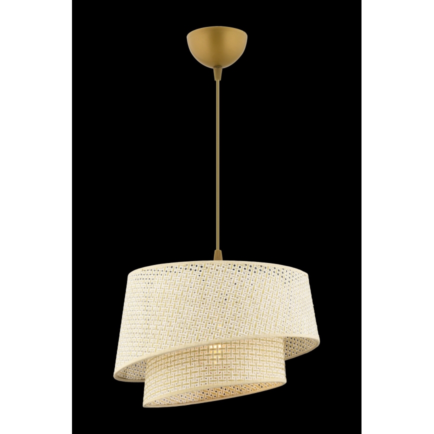 Hanglamp BARETTE 1xE27/60W/230V crème