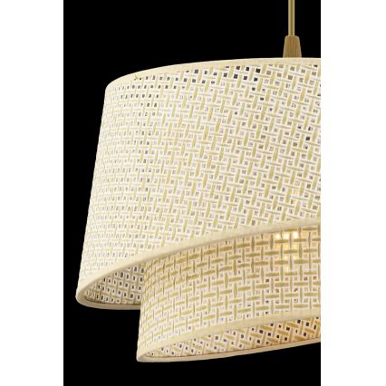 Hanglamp BARETTE 1xE27/60W/230V crème