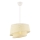 Hanglamp BARETTE 1xE27/60W/230V crèmekleurig