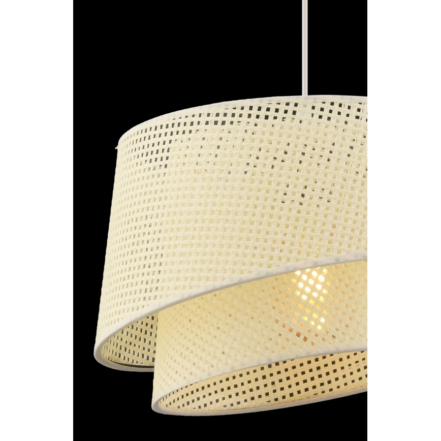 Hanglamp BARETTE 1xE27/60W/230V crèmekleurig