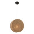 Hanglamp BIG DRUM aan kabel, 1xE27/60W/230V, bruin