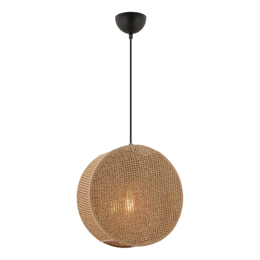 Hanglamp BIG DRUM aan kabel, 1xE27/60W/230V, bruin