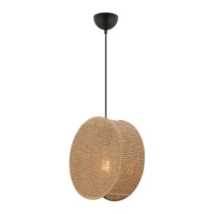 Hanglamp BIG DRUM aan kabel, 1xE27/60W/230V, bruin