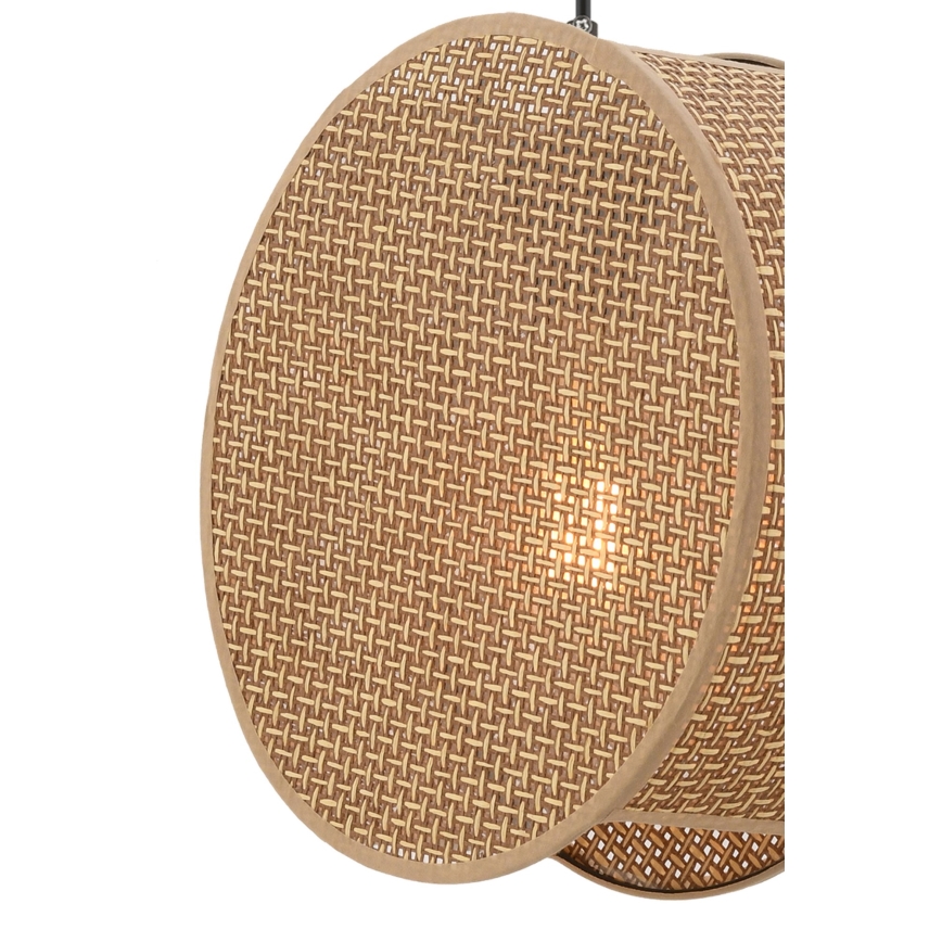 Hanglamp BIG DRUM aan kabel, 1xE27/60W/230V, bruin