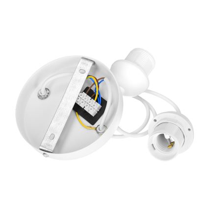 Hanglamp BOHO aan snoer 2xE27/60W/230V crème/jute