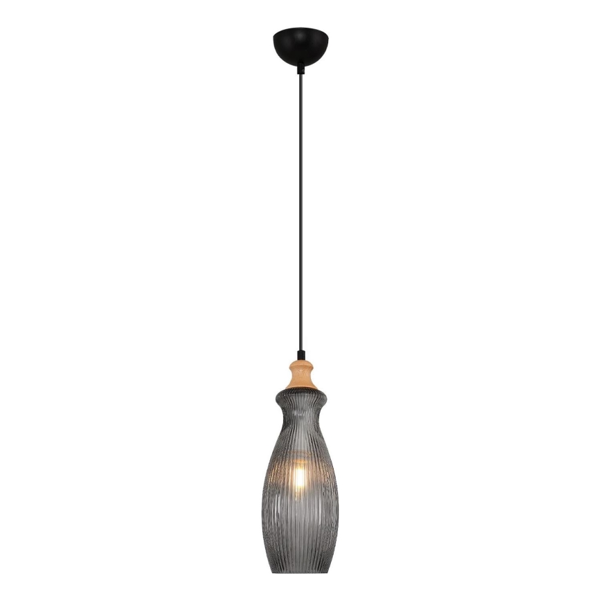 Hanglamp BOTTLE 1xE14/4W/230V rookkleurig
