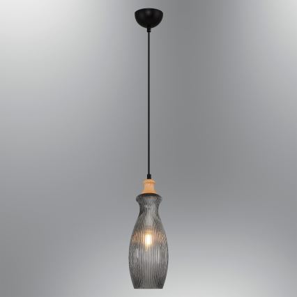 Hanglamp BOTTLE 1xE14/4W/230V rookkleurig