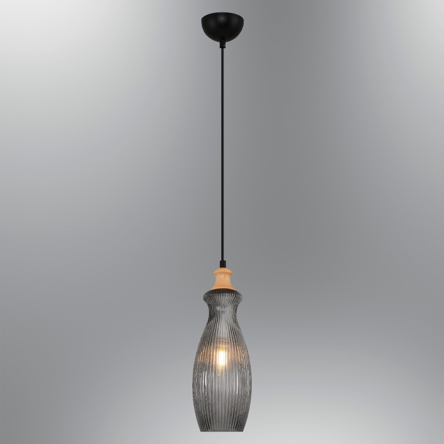 Hanglamp BOTTLE 1xE14/4W/230V rookkleurig