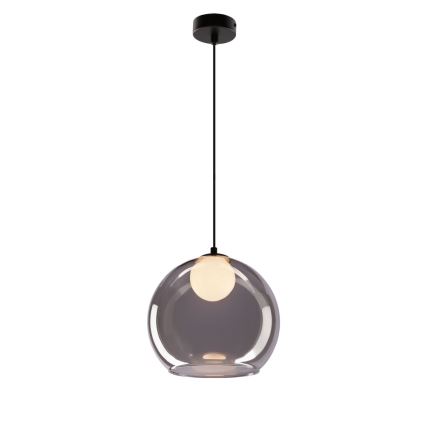 Hanglamp BRIN 1xG9/15W/230V rookzwart