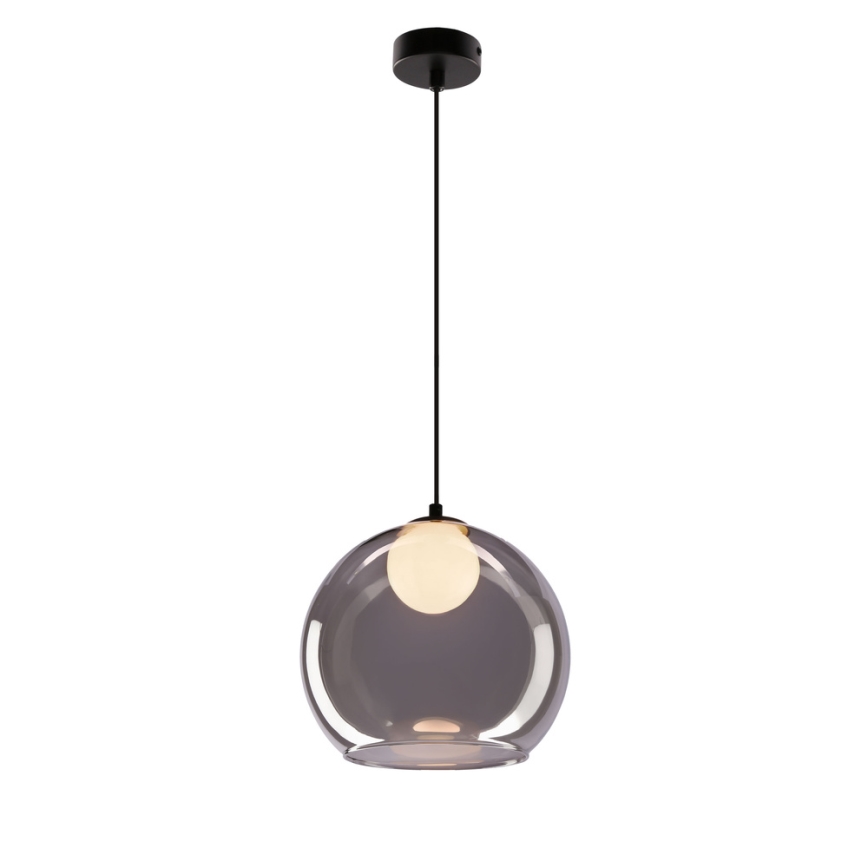 Hanglamp BRIN 1xG9/15W/230V rookzwart
