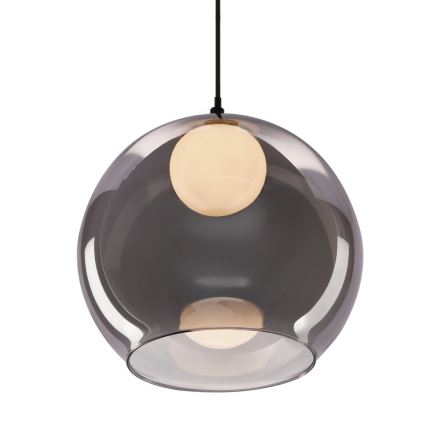 Hanglamp BRIN 1xG9/15W/230V rookzwart