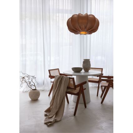 Hanglamp CAFEE 1xE27/40W/230V Ø 52 cm bruin