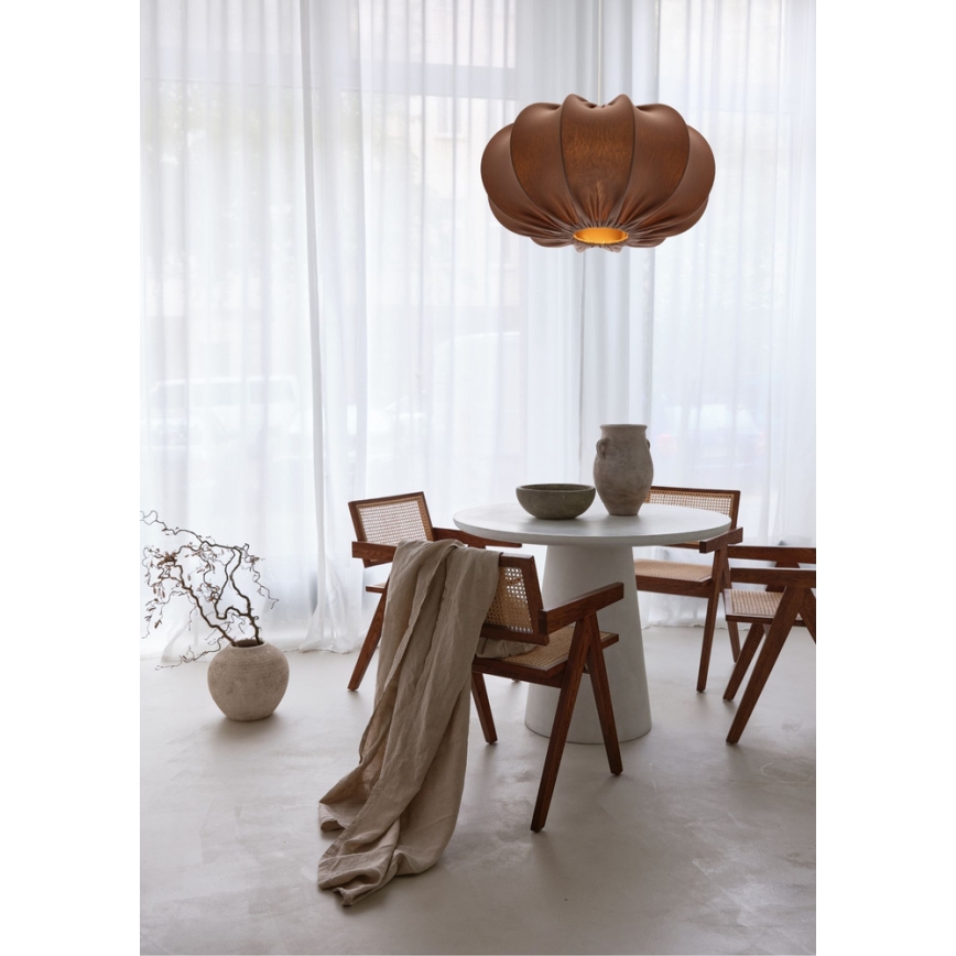 Hanglamp CAFEE 1xE27/40W/230V Ø 52 cm bruin