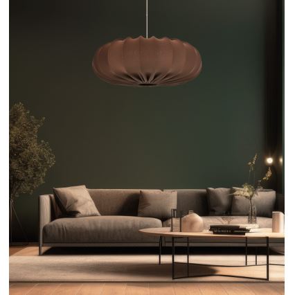 Hanglamp CAFEE 1xE27/40W/230V Ø 52 cm bruin