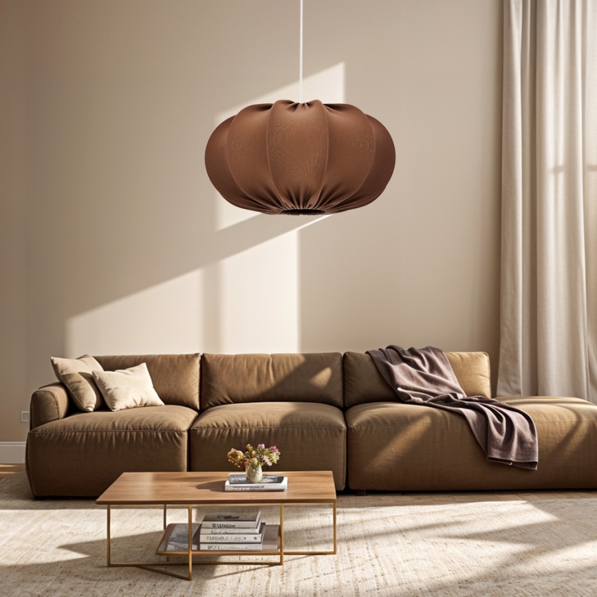 Hanglamp CAFEE 1xE27/40W/230V Ø 52 cm bruin