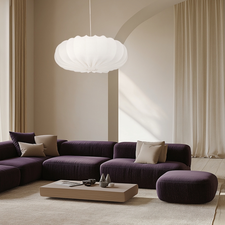 Hanglamp CAFEE 1xE27/40W/230V Ø 66 cm wit