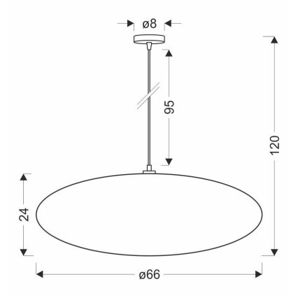Hanglamp CAFEE 1xE27/40W/230V Ø 66 cm wit