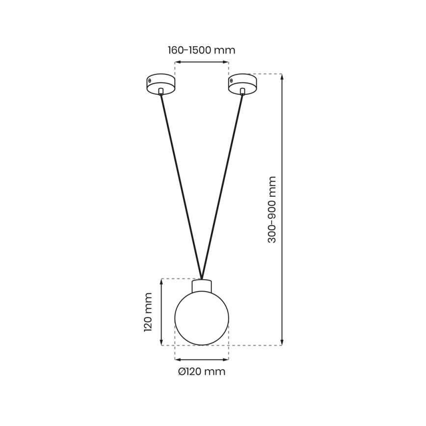 Hanglamp aan kabel CAPRI 1xG9/7W/230V