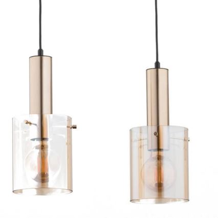 Hanglamp CELIA 3xE27/60W/230V goud