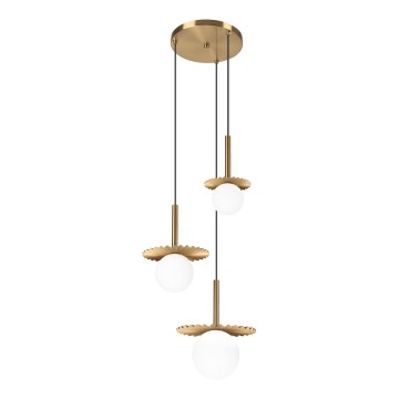 Hanglamp CHITA 3xG9/5W/230V goud