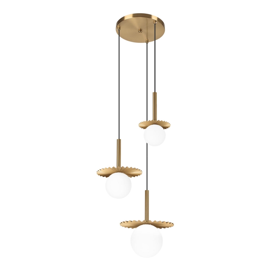 Hanglamp CHITA 3xG9/5W/230V goud