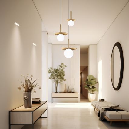 Hanglamp CHITA 3xG9/5W/230V goud