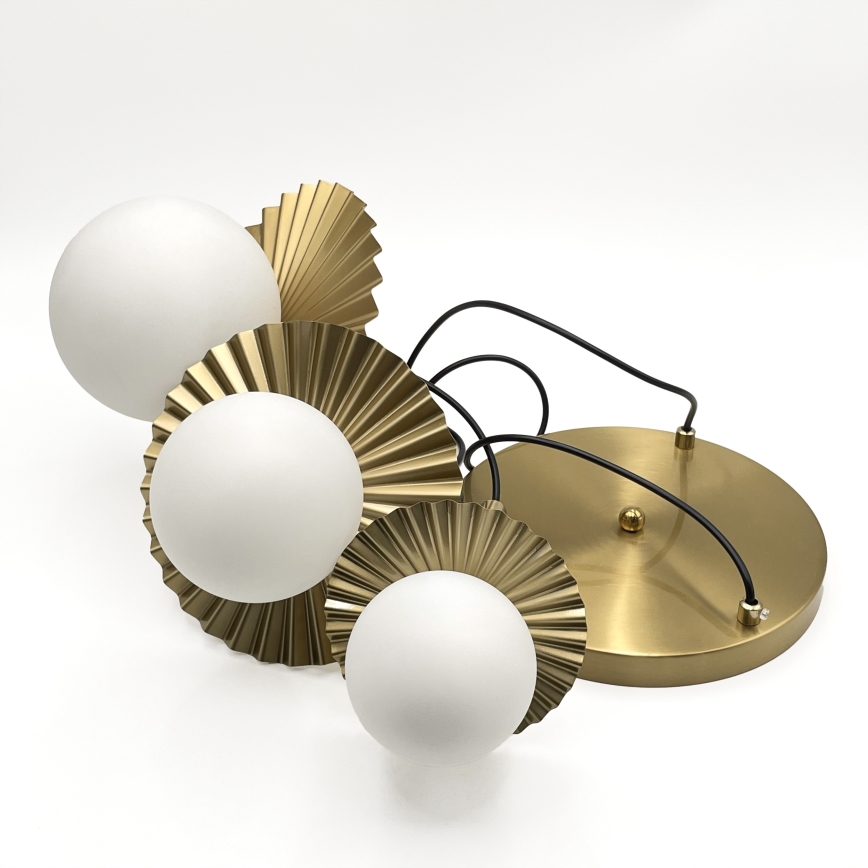 Hanglamp CHITA 3xG9/5W/230V goud