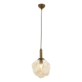 Hanglamp CRUMPLED 1xE27/40W/230V brons/beige