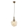 Hanglamp CRUMPLED 1xE27/40W/230V brons/beige