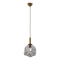 Hanglamp CRUMPLED 1xE27/40W/230V brons/smoke