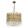 Hanglamp CRYSTALLINE 6xE27/40W/230V Ø 40 cm messing