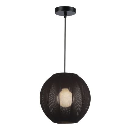 Hanglamp DANA met snoer 1xE27/15W/230V Ø 25 cm zwart