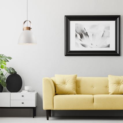 Hanglamp aan kabel DANIELLE 1xE27/60W/230V beuken