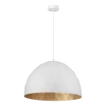 Hanglamp DIAMENT 1xE27/60W/230V d. 50 cm wit/goud