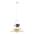 Hanglamp DODO 1xE27/40W/230V wit/brons