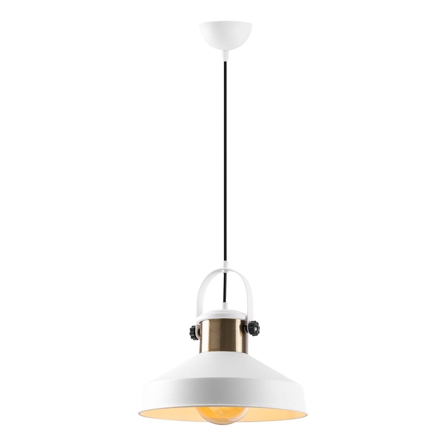 Hanglamp DODO 1xE27/40W/230V wit/brons