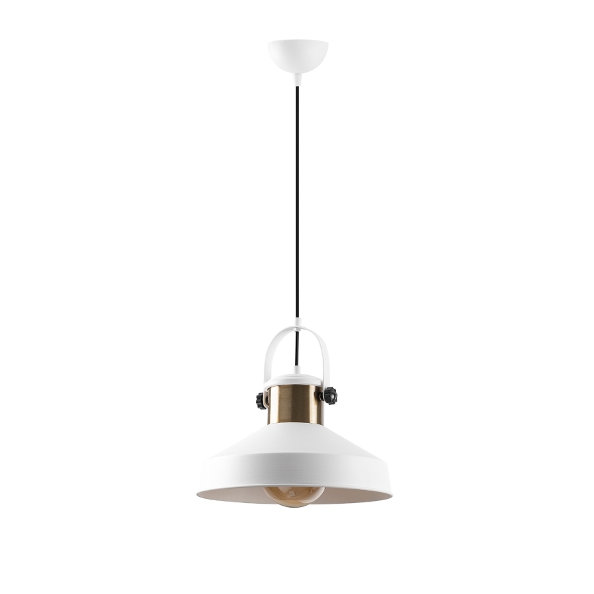 Hanglamp DODO 1xE27/40W/230V wit/brons