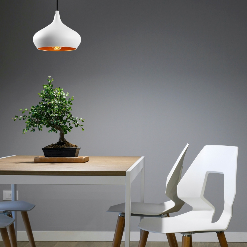 Hanglamp DODO 1xE27/40W/230V wit