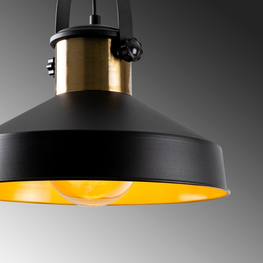 Hanglamp DODO 1xE27/40W/230V zwart/bronze
