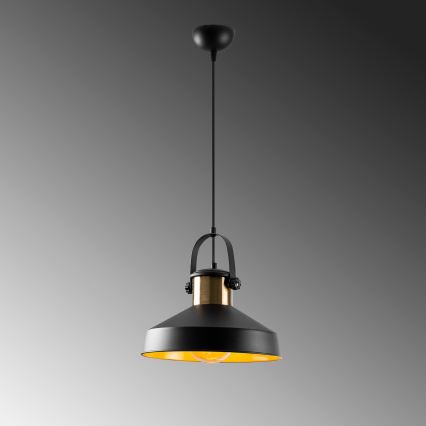 Hanglamp DODO met kabel 1xE27/40W/230V zwart/bronzen