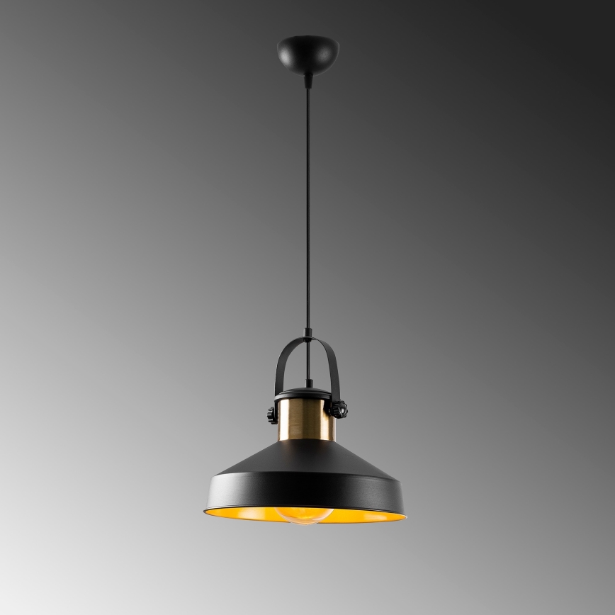 Hanglamp DODO met kabel 1xE27/40W/230V zwart/bronzen