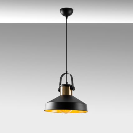 Hanglamp DODO met kabel 1xE27/40W/230V zwart/bronzen