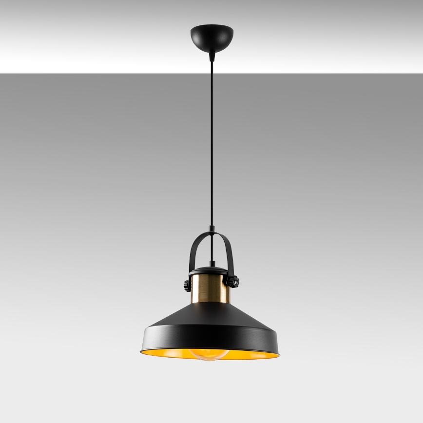 Hanglamp DODO met kabel 1xE27/40W/230V zwart/bronzen