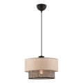 Hanglamp ECHO 1xE27/60W/230V beige/grijs