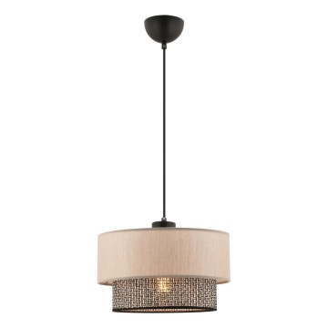 Hanglamp ECHO 1xE27/60W/230V beige/grijs