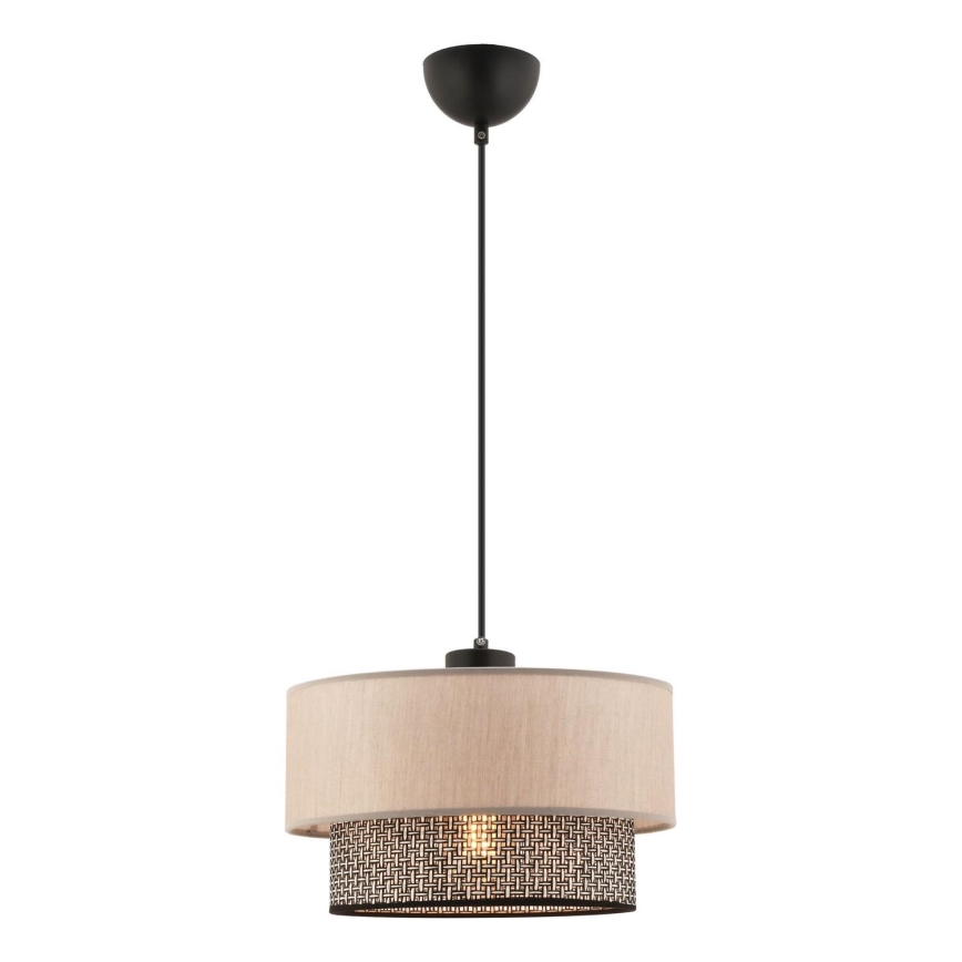 Hanglamp ECHO 1xE27/60W/230V beige/grijs